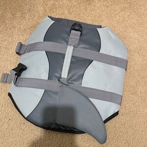 Gray Shark Fin Dog Life Jacket